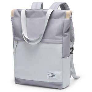 Elegant Beige and Gray Backpack